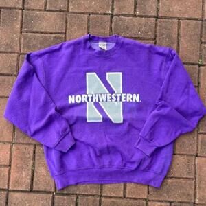 Northwestern University Spellout Big Logo Sweatshirt Jk3464